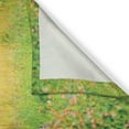 thumbnail image 3 of Ambesonne Animal Kitchen Curtains, Horse Rural Flowers, 55"x39", Green Brown Pale Blue, 3 of 3
