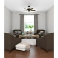 thumbnail image 2 of Hunter 42 inch Indoor Ceiling Fan with LED Lights - Bronze Ceiling Fan with Pull Chain, For Bedroom or Living Room, Standard Mount, No Remote, 5 Blades, Includes Bulbs - Builder 52107, New Bronze, 2 of 14