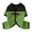 Green, variant on Dog Cat Fleece Clothes S Size Green Four Legged Winter Warm Outfit with Leash Hole for Small Pets