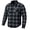 Flannel Gray, variant on Jackets 4 Bikes PERFORMER Armored Motorcycle Flannel Shirt for Men – CE Armor, Hidden Utility Pockets Ventilated
