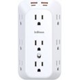 thumbnail image 2 of PYYAN-Outlet Extender Wall Charger with Multi Plug Adapter 9 AC Outlets 4 USB Charging Ports 1875W 1050J Surge Protector Power Strip Spaced Splitter for Home, Travel, Dorm Room Essentials, 2 of 4