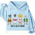 thumbnail image 4 of Just a Silly Goose Hoodie – Funny Summer Goose Graphic Sweatshirt, Cute Beach Vacation Pullover for Women & Men, 4 of 6
