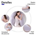 thumbnail image 3 of Almohada de Embarazo, Almohada para Embarazada, Cómodas y Transpirables, con Relleno de Algodón, Almohada Corporal Maternidad, Regalo para Maternidad, 3 of 8