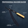 thumbnail image 4 of ASIPRO Straight Razor With 10 Shaving Blades (20 Single Edge), Barber Kit, Reusable Men's Razor, Rasoir à Barbe Homme avec 10 Lame, 4 of 7
