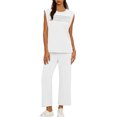 thumbnail image 3 of Cutuoiiu Plus Size Women's Solid Color Loose Fit Wide Leg Jumpsuit with Ruched Bust Design and Pockets for Spring and Summer Daily Wear Gifts, 3 of 7