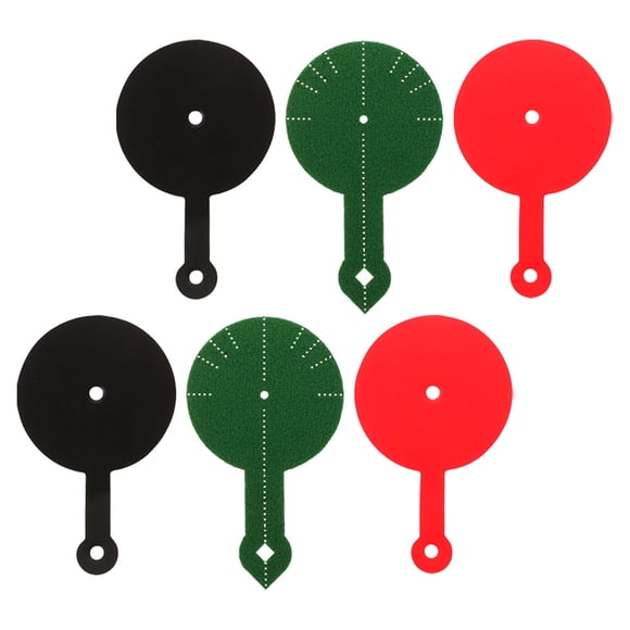 HAMPPLIES 6Pcs Portable Billiard Aim Trainer Pad Cotton Fabric for Effective Pool Table Training