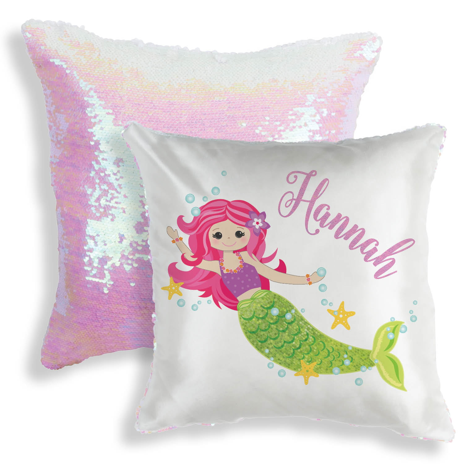 personalised sequin cushion