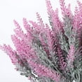 thumbnail image 2 of Sinhoon Artificial Lavender Flowers 8pcs Fake Plants with Faux Plastic Wedding Bouquet for Table Centerpieces Home Kitchen Garden Farmhouse Decor Fuchsia, 2 of 7