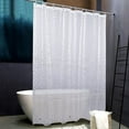 thumbnail image 3 of PEVA Clear Shower Curtain Liner, Heavy Duty Water-Repellent Liner,72"x72", 3 of 7