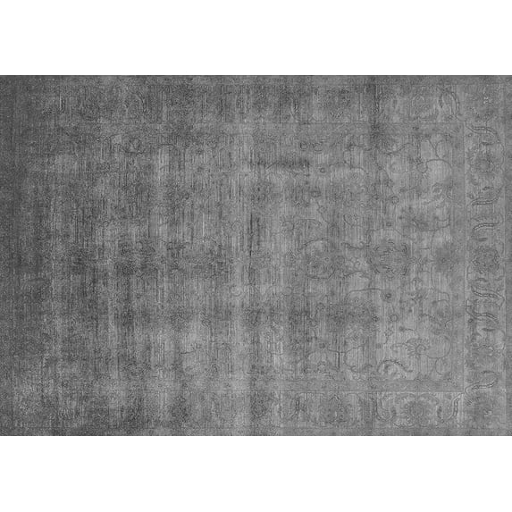 Ahgly Company Indoor Rectangle Oriental Gray Industrial Area Rugs, 3' x 5'