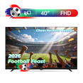 thumbnail image 1 of FPD Téléviseur Intelligent de 40 Pouces, 1080P FHD Google TV avec Google Play Intégré Google Cast, Dolby Audio, HDR 10, Téléviseur à Écran Plat avec Télécommande Vocale Google Assistant, 1 of 12