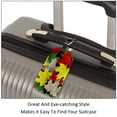 thumbnail image 3 of Square 2Pack PU Leather Maple Leaf Cruise Luggage Tag with Privacy Cover and Name ID Tag for Travel Handbags Backpacks Luggage Tags, 3 of 6
