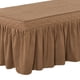 thumbnail image 4 of Cubierta de Cama con Delantal de poliéster con Vendas Elásticas - Café Sunnimix Hoja de cenefa de mesa de masaje, 4 of 6