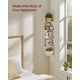 thumbnail image 3 of Soporte de pared para esquina VASAGLE, 5 niveles, flotante, rústico, blanco, 3 of 6