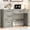 Grey, variant on Halitaa Farmhouse 47" Executive Desk, Computer Desk with Drawers and File Drawer, Workstation Computer Desk with Charging Station for Home Office, Study,(Black