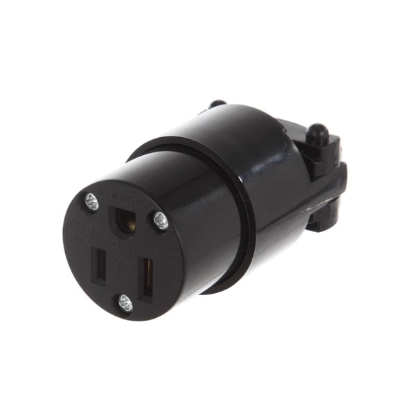 Grounded Electric Extension Cord Female Connector Plug Replacement NEMA 5-15R