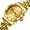 Gold, variant on Watches for Women Stainless Steel Fashion Dress Luxury Big Large Face Waterproof Quartz Analog Female Watches with Date Ladies Watch Reloj para Mujer (Gold/Blue/Black Dial)