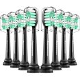 thumbnail image 1 of wonima02 Replacement Heads for Sonicare - Replacement Brush Heads Compatible with Philips Sonicare Snap-on Electric Toothbrush (Black),8 Pcs, 1 of 1
