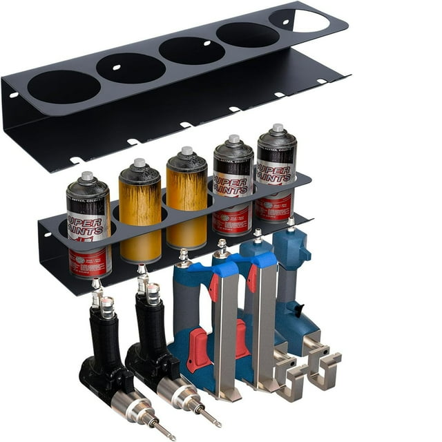 Support de Vaporisateur Mural en Acier, Grande Ouverture, Rangement Polyvalent pour Garage, Atelier, Sac à Outils