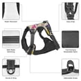 thumbnail image 3 of Vsdgher Colorful Poodle Dog Pattern Dog Harness,No Pull Pet Harness with Soft Padded Handle,Adjustable Reflective Vest with 2 Buckles,4 Slide Buckles,S-XL Large, 3 of 4