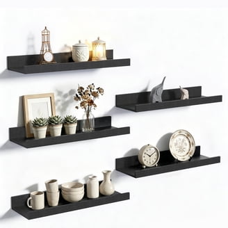 Stratton Home Decor 3 Tier Metal and Wood Wall Shelf - Walmart.com