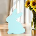 thumbnail image 4 of Decoraciones de conejito de Pascua, decoración de mesa de conejito, decoración del hogar, estatua, figura para manualidades Azul claro, 4 of 8