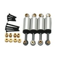 thumbnail image 3 of 4x Shock Absorbers with Screws Aluminum Alloy Metal Upgrade Parts for Fcx24 Remote Control Car Argent, 3 of 7