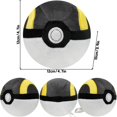 thumbnail image 3 of Juguetes de peluche suaves Kawaii Pokemon Poké Master Ball Lindo Anime Gran Ultra Dusk Ball Animales de peluche Muñecas de peluche Regalos de cumpleaños, 3 of 5