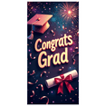 thumbnail image 2 of Graduation Party Banner Backdrop Congrats Grad Celebration Decorations Photo Booth School Event Background Supplies Ceremony Decors, 2 of 4