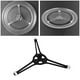thumbnail image 5 of 2 soportes profesionales para plato giratorio de microondas de triple brazo (negro), 5 of 6