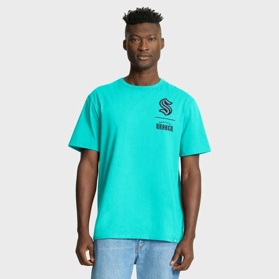 Men's Fanatics Light Blue Seattle Kraken Crash The Net Legacy T-Shirt