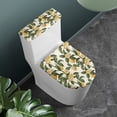 thumbnail image 2 of SEANATIVE Lemon Toilet Lid Cover Set Stays in Place Bathroom Replacement Toilet Tank Covers Protectors, Polyster Fabric Covers Dormitory Toilet Decor Water Resistant Toilet Lid Cushion, 2pcs, 2 of 7