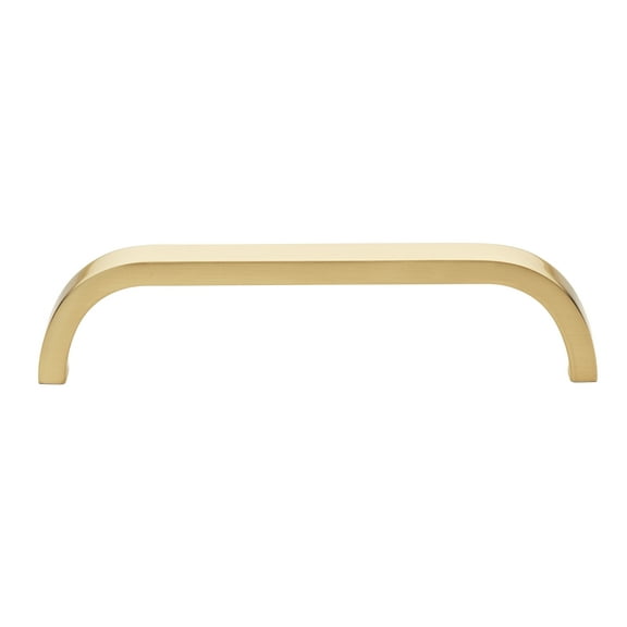 GlideRite 5-1/16 in. (128mm) Center-Center Curved Cabinet Bar Pull, Champagne Gold - 4843-128-CHPG, 1 Pack