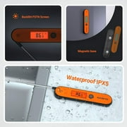 Inkbird Instant Read Meat Thermometer IHT-1P, Waterproof Instant Read Food Probe Thermometer with Backlight and Magnet for Cooking Kitchen BBQ Grill Smoker Deep Fry Candy Liquid