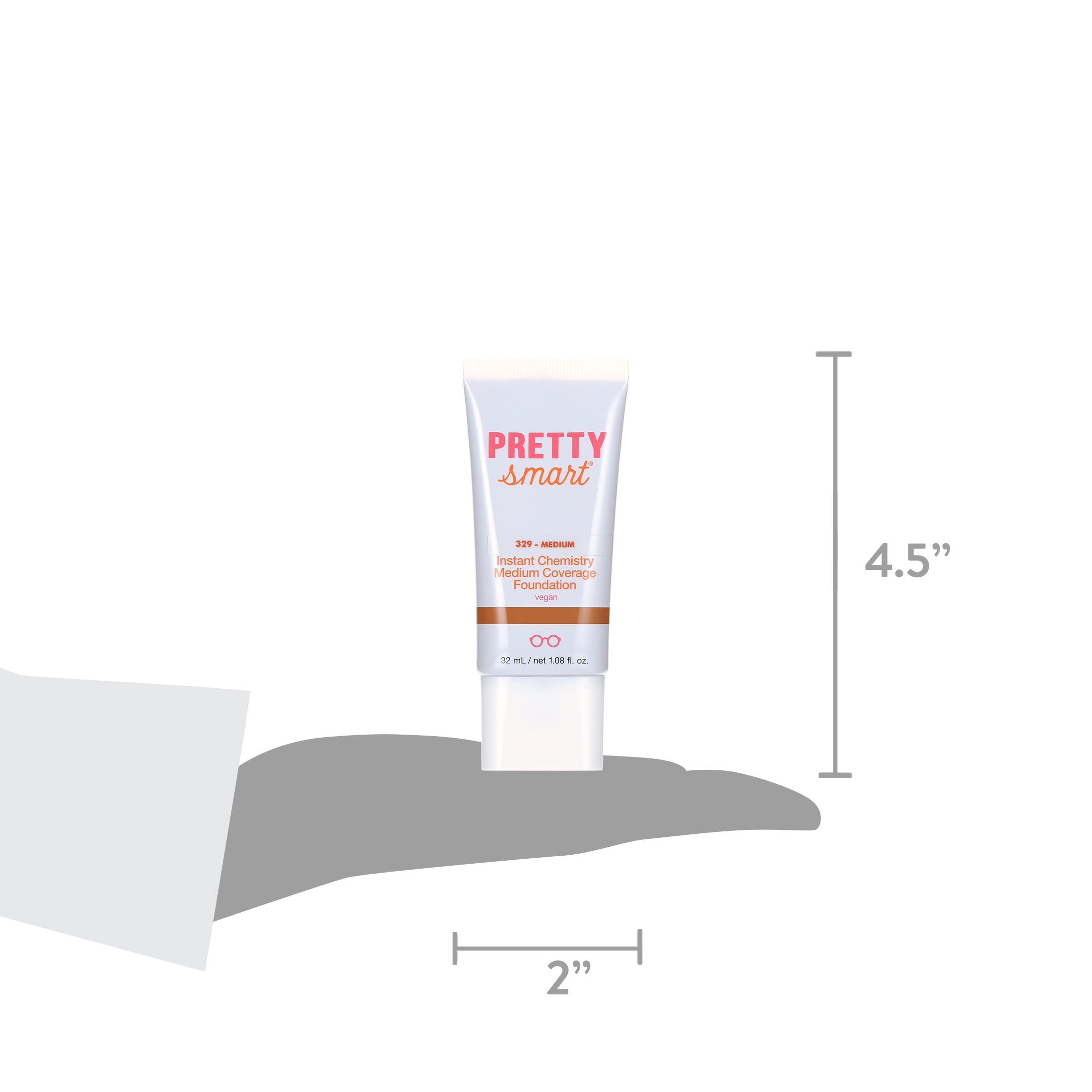 Pretty Smart Instant Chemistry Medium Coverage Foundation, 329 Medium, 1.08 fl. oz.