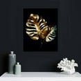 thumbnail image 4 of ARISTURING Gold Leaf Art Prints,Modern Black Gold Botanical Tropical Plant Leaves Wall Art Decor,Foliage Inspirational Quotes Canvas Gallery Poster Prints for Bedroom Room Home Decor, 4 of 4