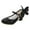 Black, variant on HZLPFO Toddler White Flats Girls Dress Shoes Closed Toe High Heels Ankle Strap Wedding Party Shoes Pink,13