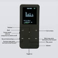 thumbnail image 3 of Portable BT MP3 Player with 8G Memory, 1.8 Inch Screen, Noise Reduction, HiFi Sound, Support Translation Dictionary, 3 of 7