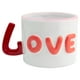 thumbnail image 1 of Taza de Cerámica Texturizada, Diseño Minimalista, Modelo LOVE en Relieve con Asa en Forma de L, Tarro para Bebidas Calientes, Capacidad 395 ml, 1 of 3