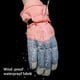 thumbnail image 4 of Qarigey 1 par de guantes para esquiar en la nieve para mujer, guantes impermeables a prueba de viento, mitones para motocicleta, ciclismo, guantes y mitones Azul negro, 4 of 6