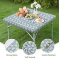 thumbnail image 4 of Blue Cartoon Unicorn Pattern Square Fitted Tablecloth with Elastic Edge,Square Table Cover,Washable Elastic Table Cover for Home Kitchen Party Decor 36"x36", 4 of 6