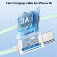 thumbnail image 6 of Rombica 60W Braided USB C to USB C Fast Charging Cable Compatible with iPhone 16/16 Pro/16 Plus/16 Pro Max/15 Galaxy Pixel, 6 of 8