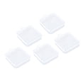thumbnail image 4 of Estuche de maquillaje transparente de plástico ABS, cuadrado, para guardar joyas y pendientes, 5 unidades, 4 of 14