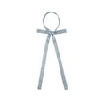 thumbnail image 1 of INSPIRE CHIC Women's Long Self Tied Bowtie Solid Color Adjustable Neck Elegant Bow Tie Gray One Size, 1 of 5