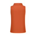 thumbnail image 6 of IHengLiXing Summer Tops for Women SleevelessPlus Size Shirts for Women Clearance Under $10Summer Clothes for Women Outfits Orange Women's Casual Solid Color Sleeveless Button-up Top Shirts XL, 6 of 7