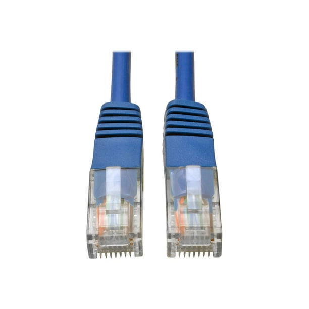 Eaton Tripp Lite Series UTP RJ-45 (m) CAT 5e Cat5e 350 MHz Molded () Ethernet Cable (RJ45 M/M), PoE - Blue, 30 ft. (9.14 M) - câble de raccordement - à RJ-45 (M) - 30 ft - UTP - - moulé - Bleu