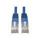 Eaton Tripp Lite Series UTP RJ-45 (m) CAT 5e Cat5e 350 MHz Molded () Ethernet Cable (RJ45 M/M), PoE - Blue, 30 ft. (9.14 M) - câble de raccordement - à RJ-45 (M) - 30 ft - UTP - - moulé - Bleu – image 1 sur 2