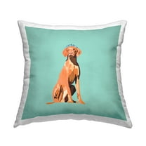 Stupell Industries Royal Pointer Dog Decorative Printed Throw Pillow Design by Amelia Noyes
