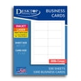 thumbnail image 3 of Heavyweight White Blank Business Card Paper - 100 Sheets / 1000 Business Cards - 80lb Cover / 218 gsm - Inkjet & Laser Printer Compatible - Standard 3.5 x 2 Inches, 3 of 4