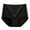 Black, variant on Matoen Women's Cotton Underwear High Waisted Ladies Panties Full Coverage Briefs
